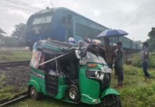 வவுனியாவில் தொடருந்து-முச்சக்கர வண்டி விபத்து!